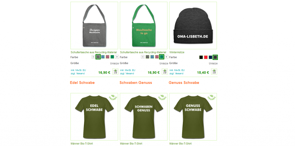 Spreadshirt Schwaben-Shop