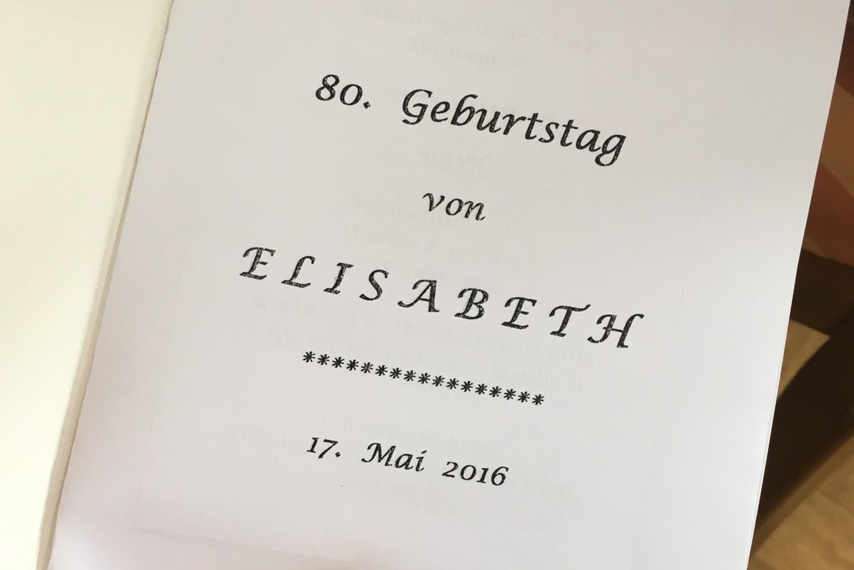 Menükarte in der Schönen Aussicht, Bürg