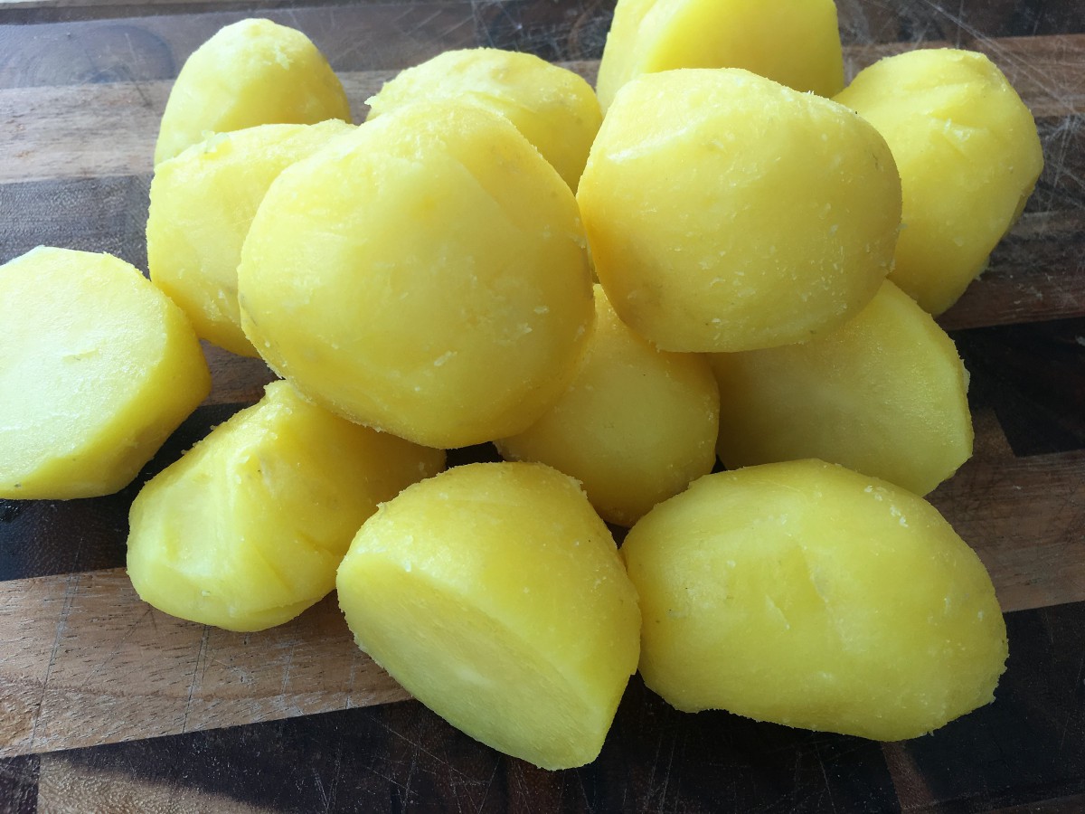 Wichtig - ungefähr gleichgroße Kartoffeln