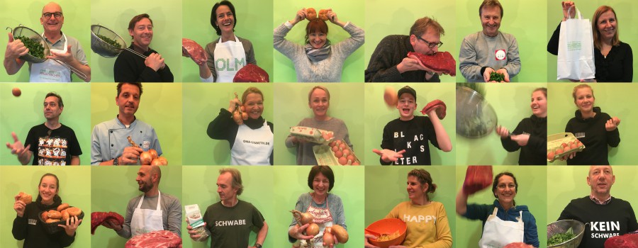 21 Freunde machen 1.800 Maultaschen