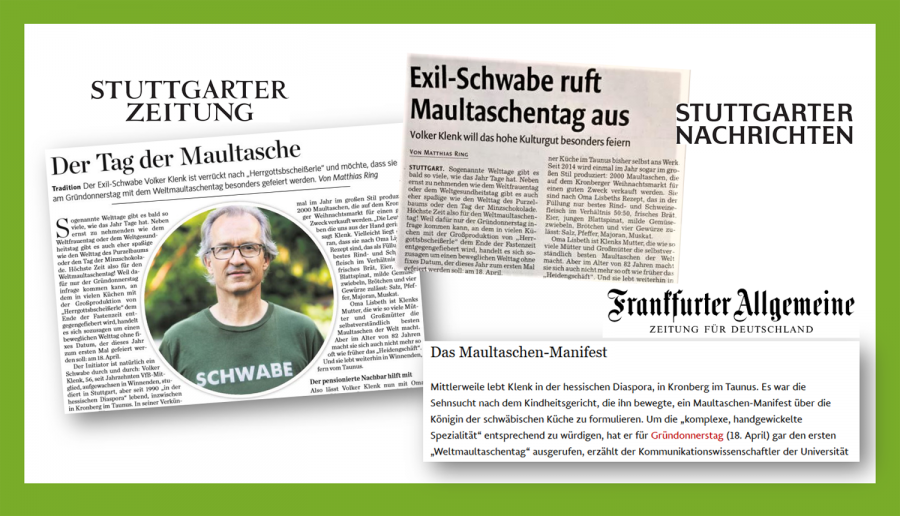Heute ist erstmals Welt-Maultaschen-Tag